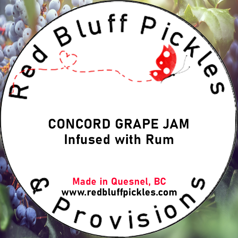 Concord Grape Jam Infused with Rum