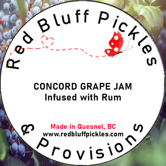 Concord Grape Jam Infused with Rum
