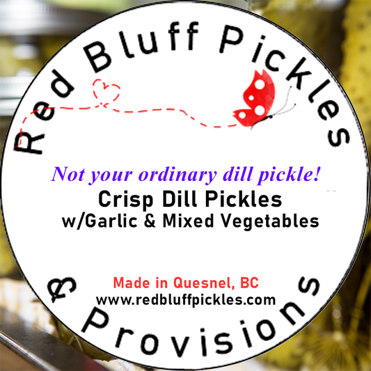 Crisp Dill Pickle Chunks with Garlic & Mixed Vegetables