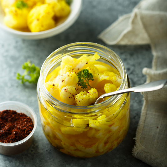 Curried Cauliflower Pickles