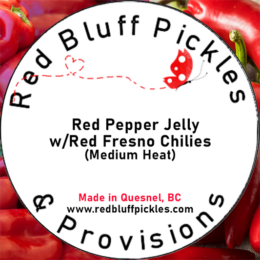 Red Pepper Jelly w/Red Fresno Chillies