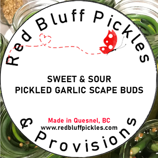 Sweet & Sour Pickled Garlic Scape Buds